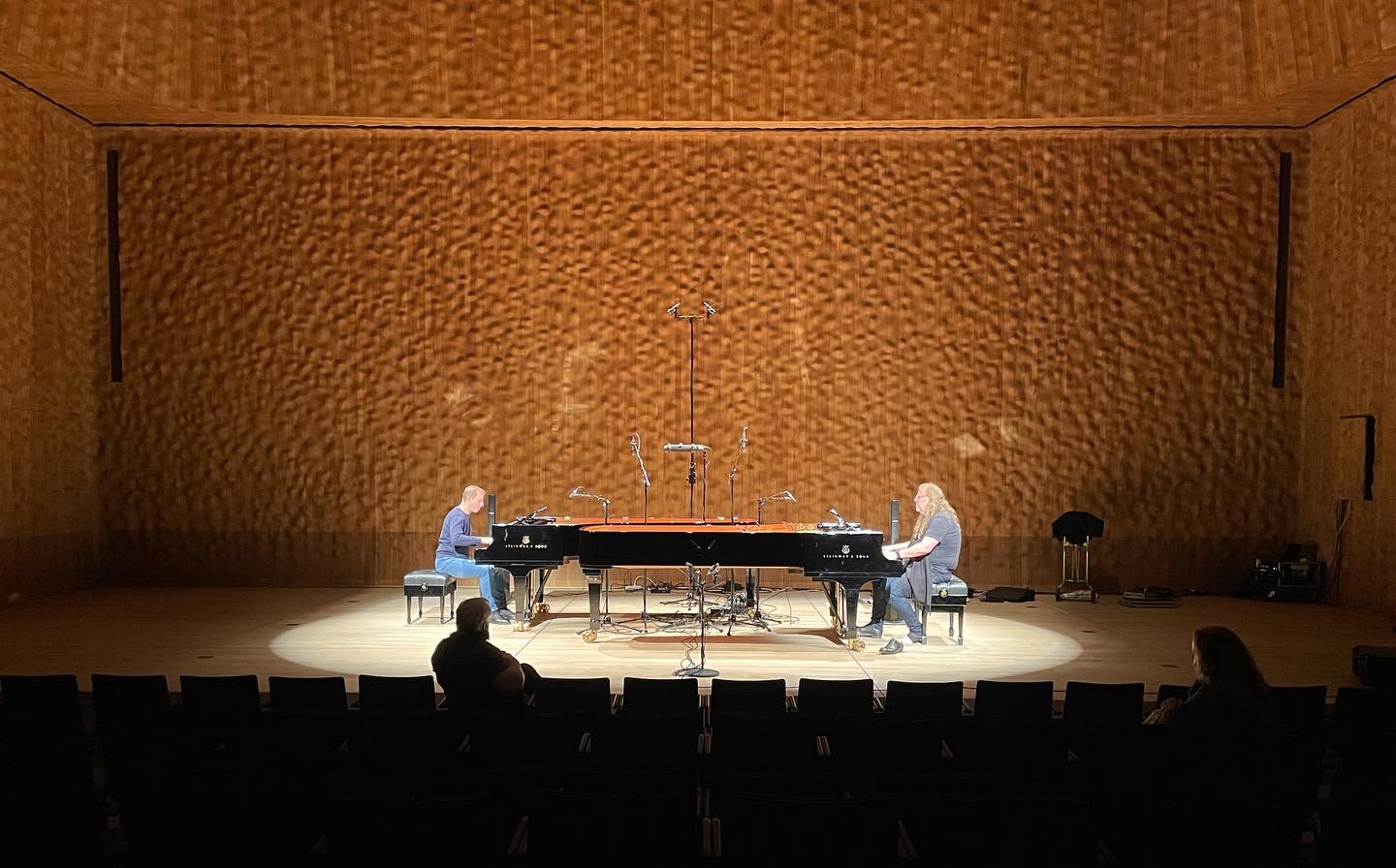 Vladislav Sendecki and Dominik Wania at the Hamburg Elbphilharmonie for Jazz Federation